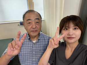 患者との写真